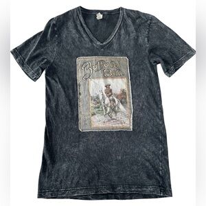 Buffalo Bill Distressed Western Graphic Tee Small